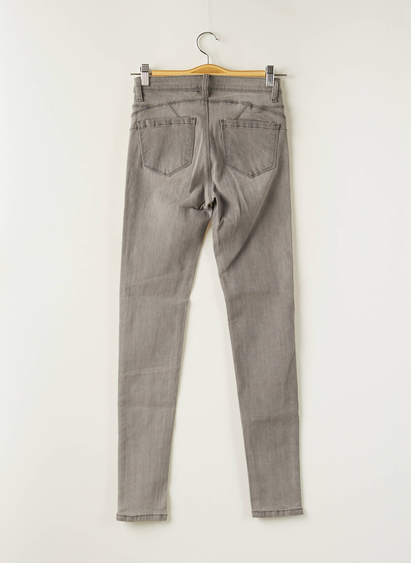 Nina Carter Jeans Coupe Slim Femme couleur gris