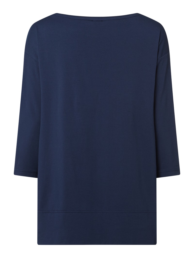 Lounge-Oberteil aus Baumwollmischung Modell 'Night2Day' in marineblau