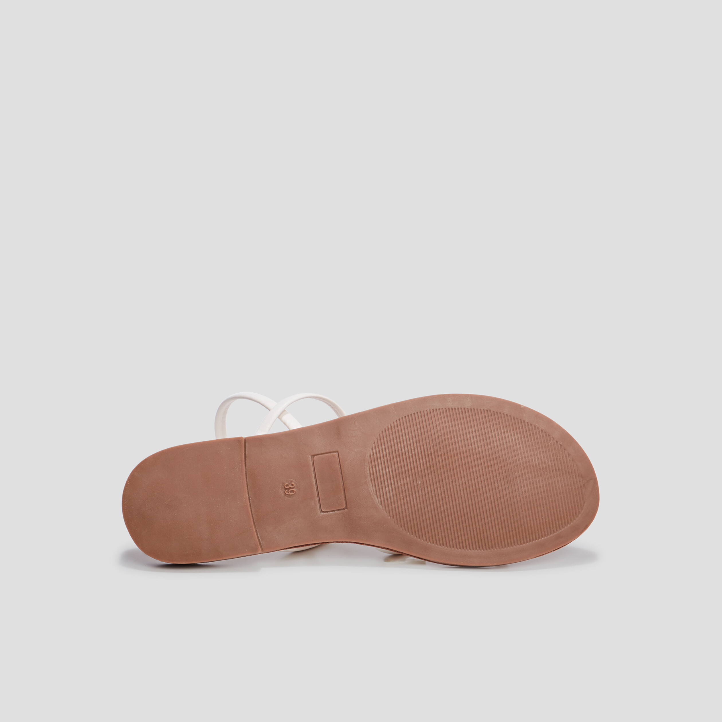 Sandales plates blanc femme | La Halle