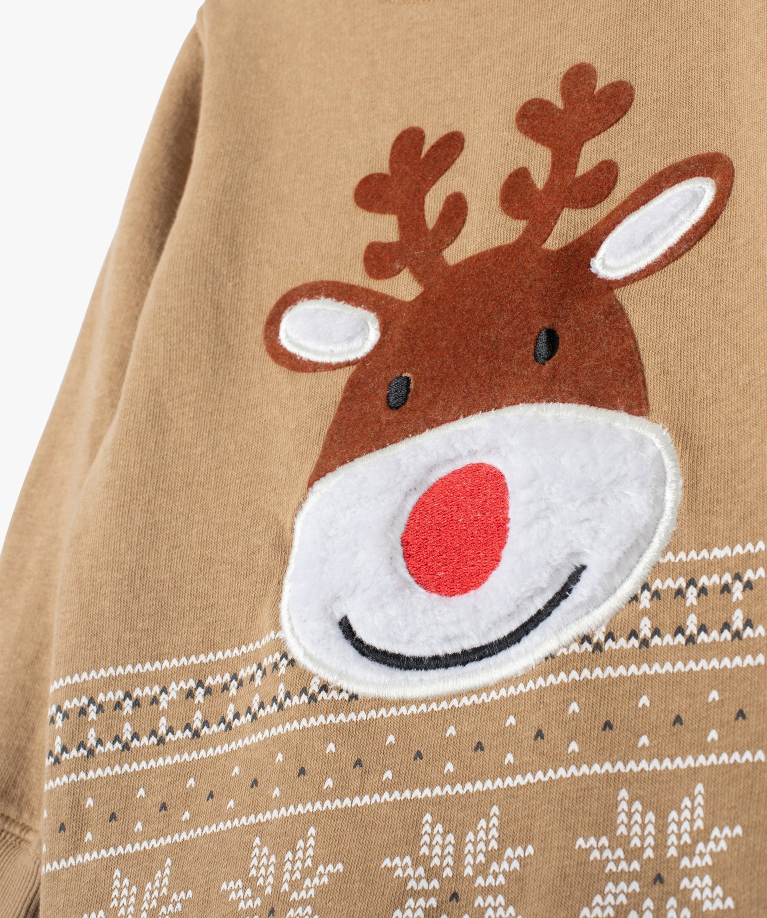 Ensemble bébé 2 pièces en molleton chaud spécial Nol beige | GEMO