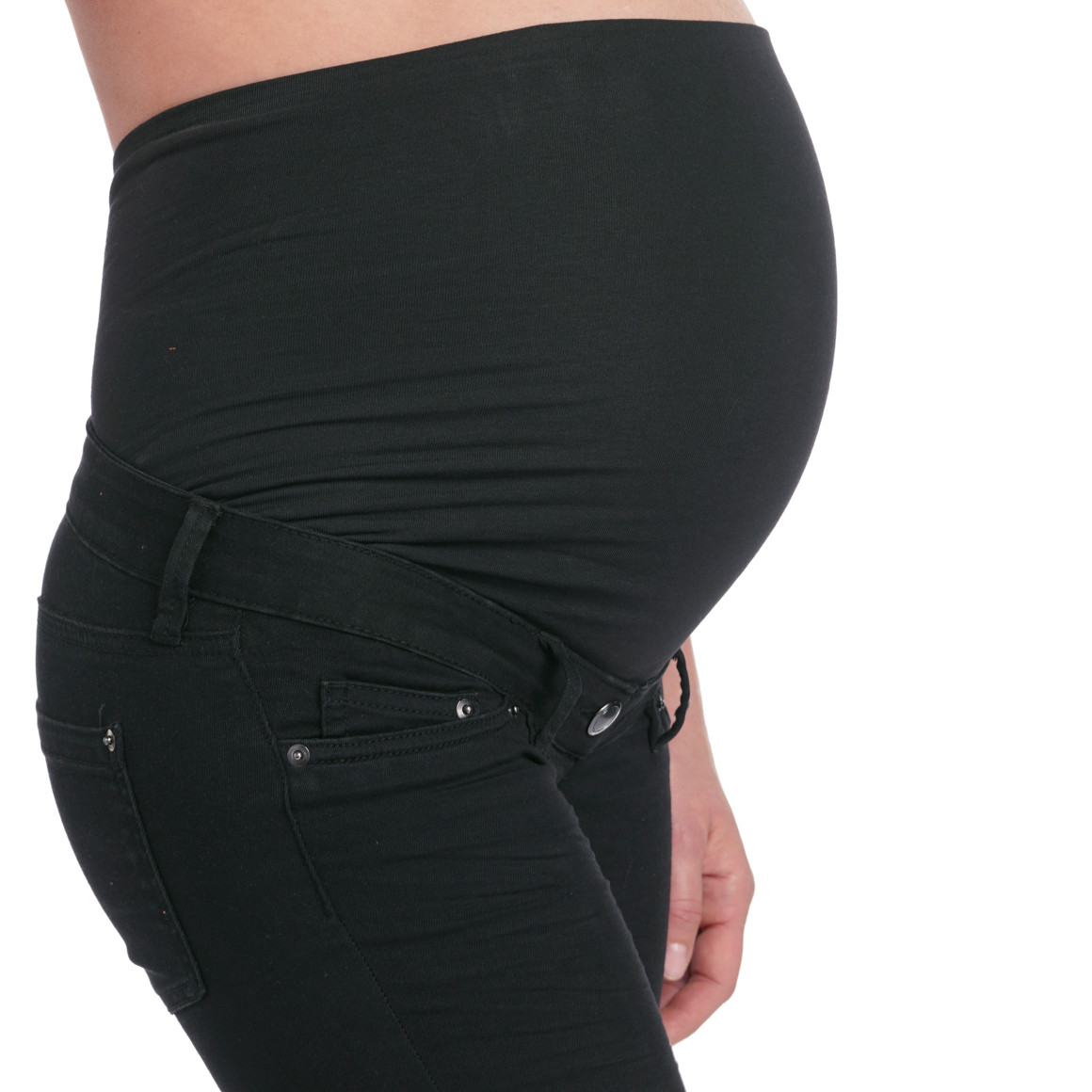 Damen Umstands-Jeggings mit breitem Bauchbund