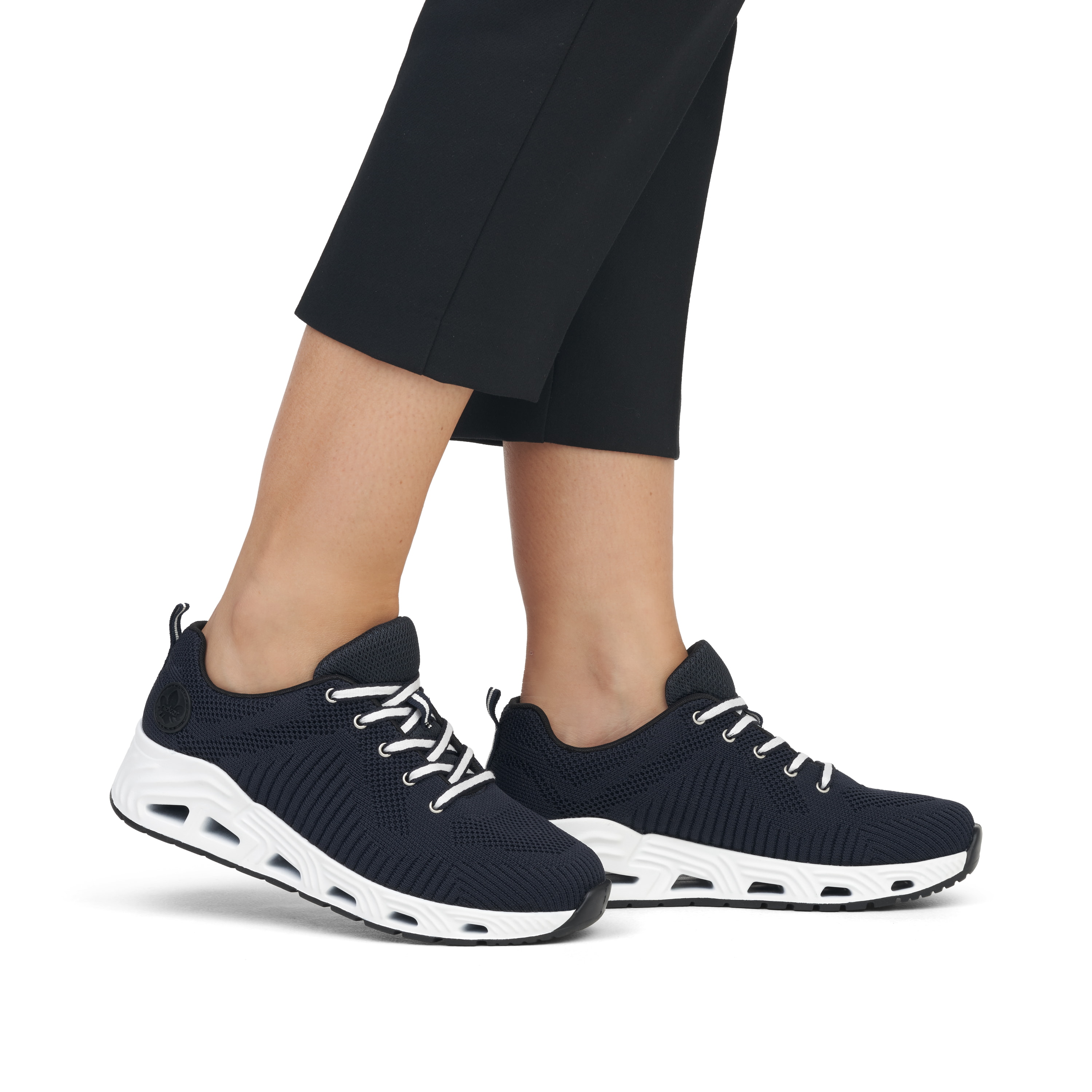 Rieker Damen Sneaker Low stahlblau