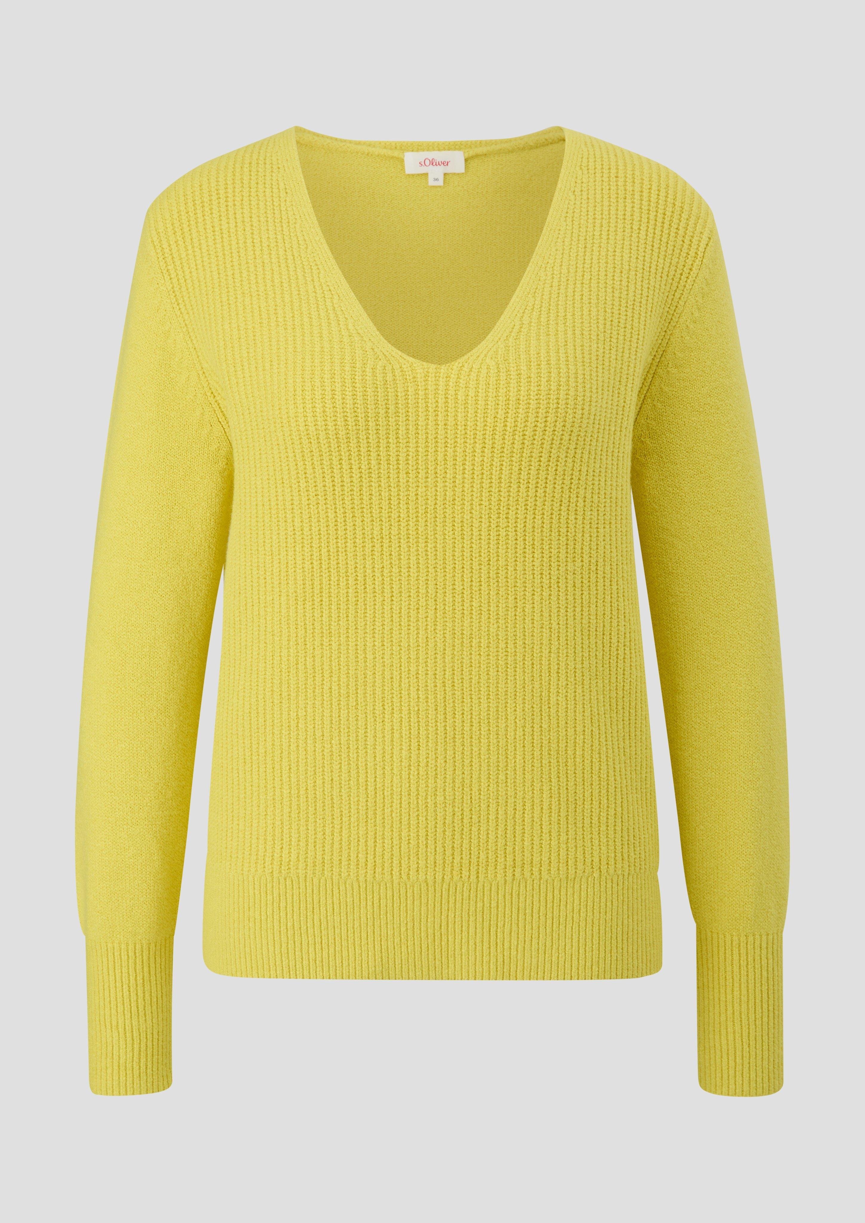 Strickpullover mit V-Ausschnitt  2134490-1494