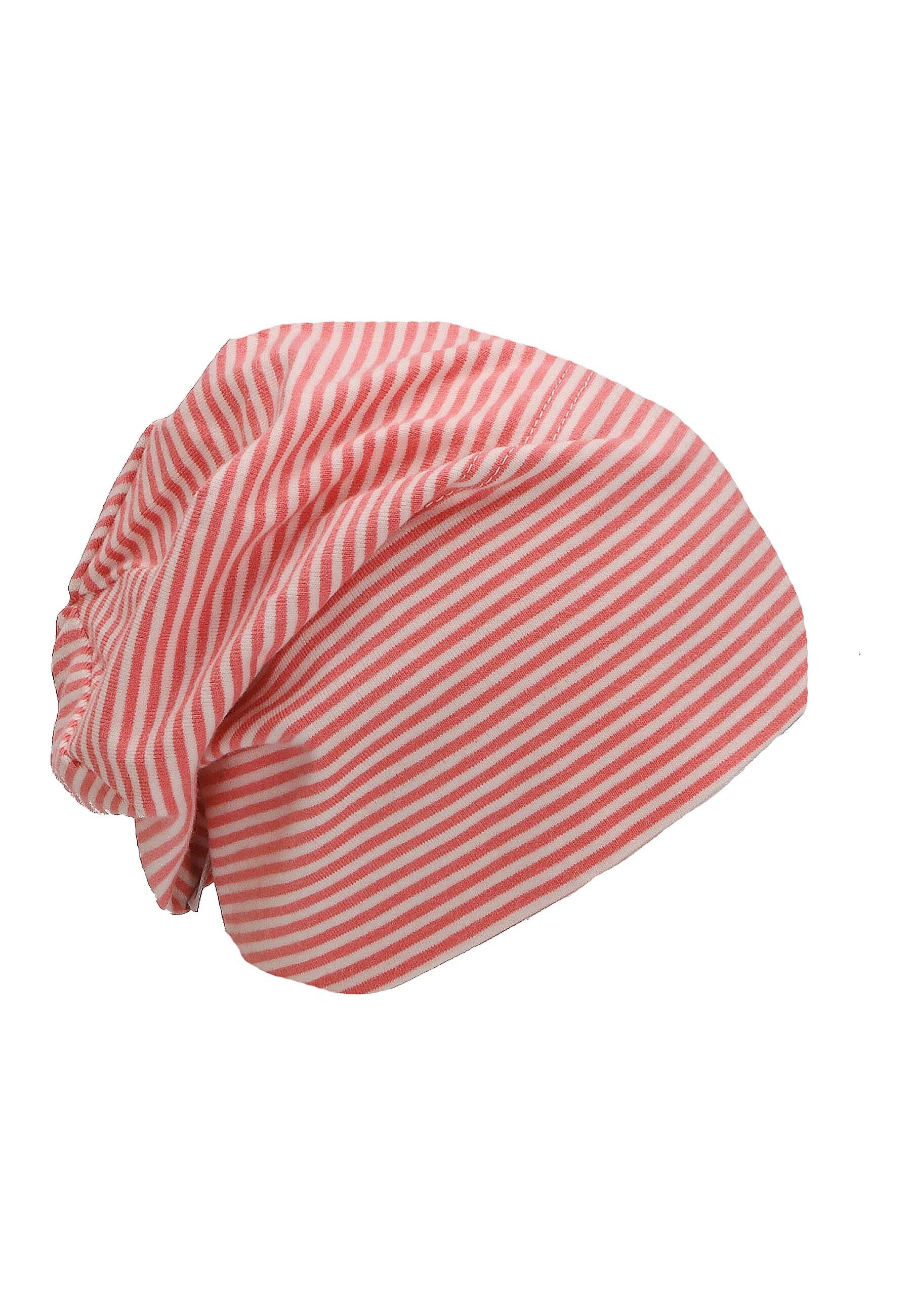 GOTS Slouch-Beanie aus Jersey (Bio) mit Ringel