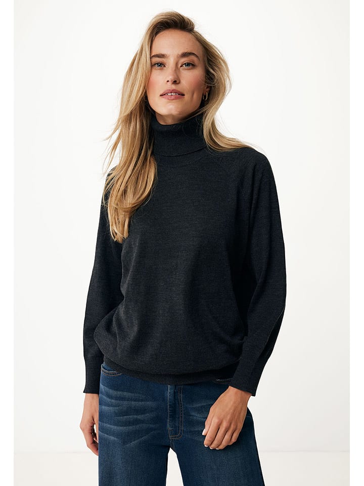 Mexx Wollpullover in Schwarz günstig kaufen