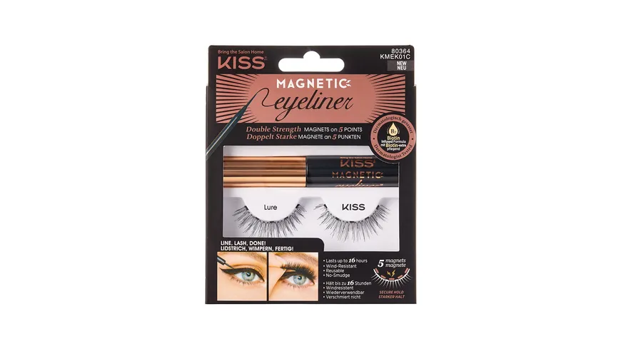 KISS Magnetic Eyeliner Starter Kit schwarz