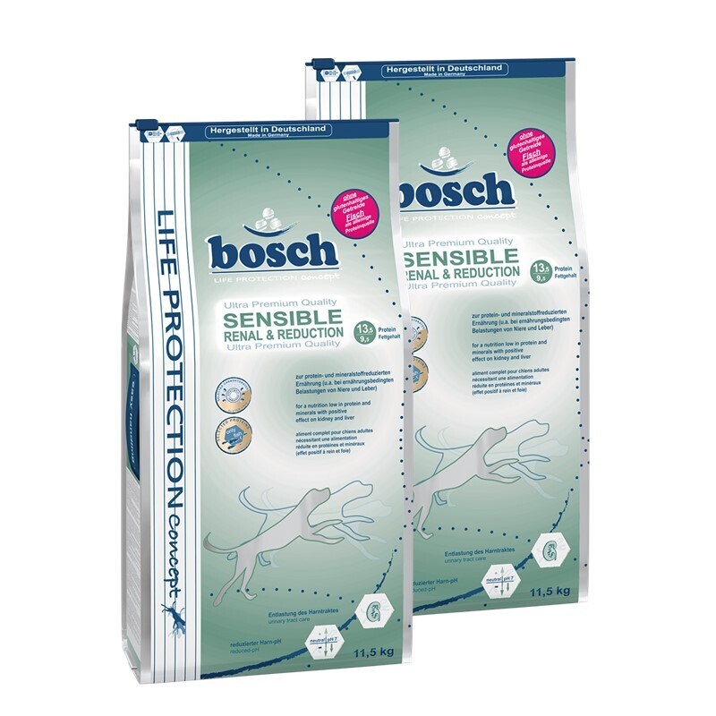 bosch Hundetrockenfutter bosch Sensible Renal & Reduction 2x11,5 kg