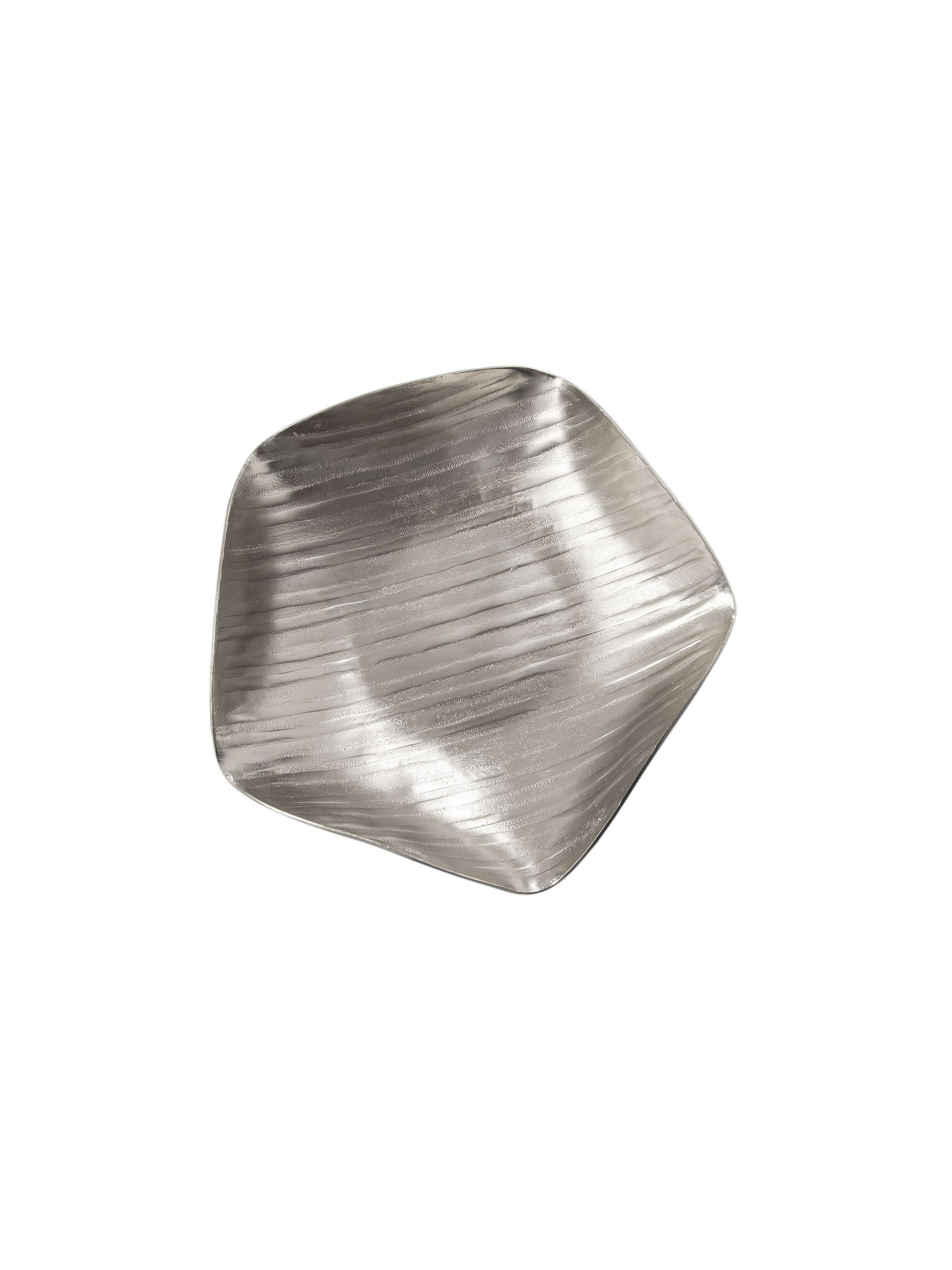 Polygon Bowl Deko-Schale, Silber