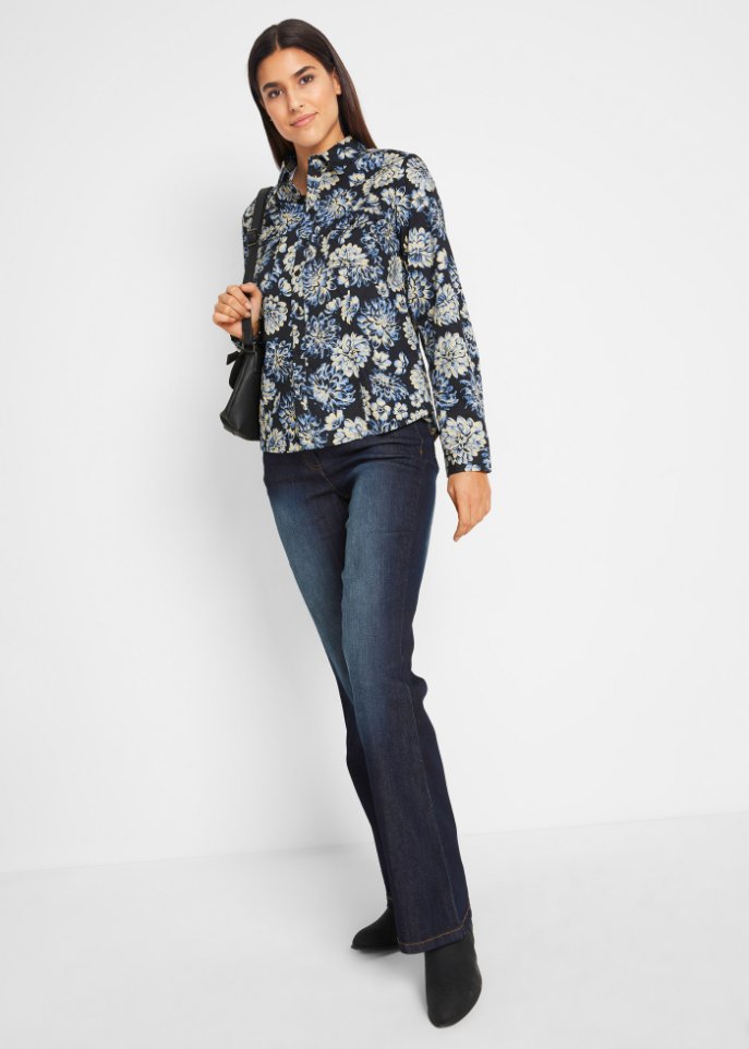 Komfort-Stretch-Jeans Bootcut