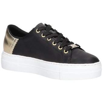 Rieker Plateau Sneaker in schwarz