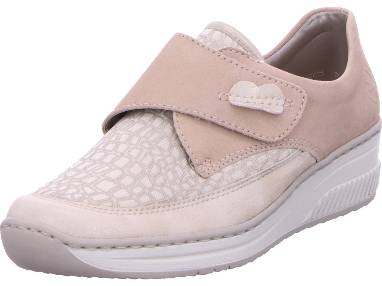 RIEKER Sportliche Slipper beige