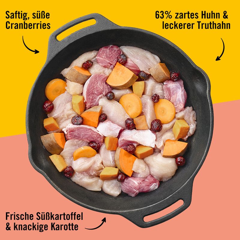 Dogs'n Tiger Schlemmermenü für Hunde 6 x 400 g