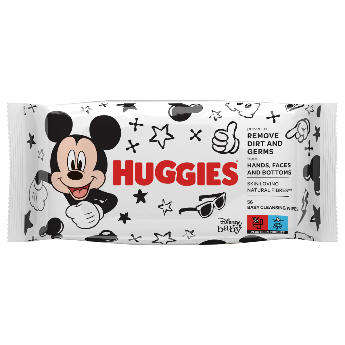 Huggies Baby Wipes Mickey Mouse vådservietter 56 stk.