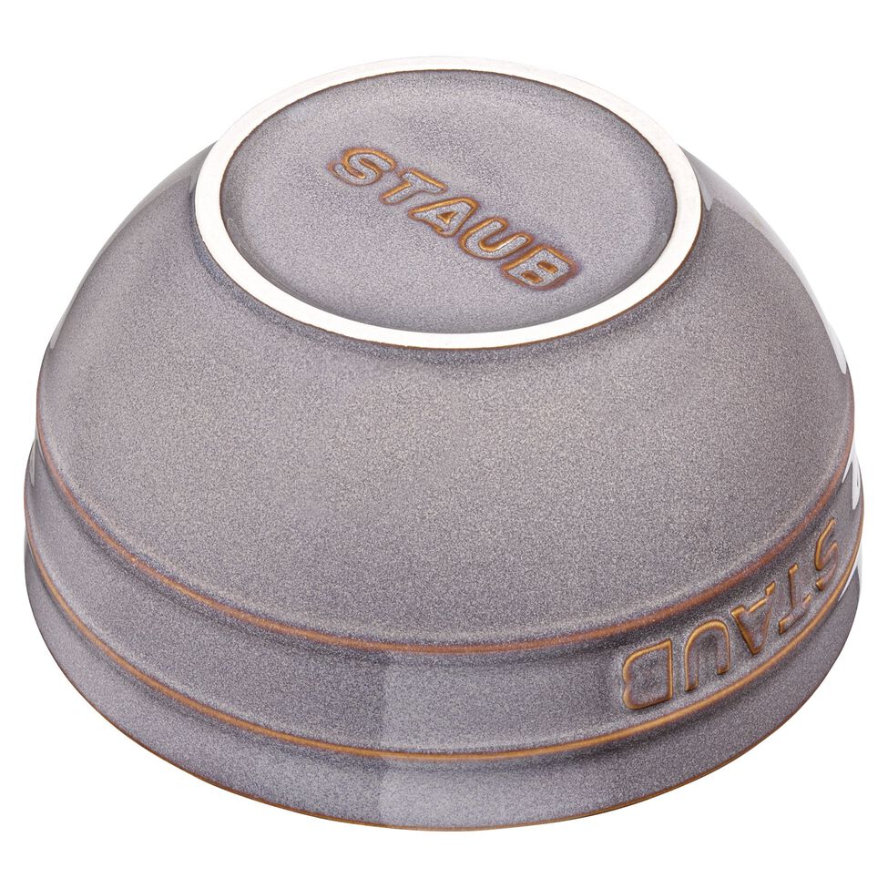 Schüssel 14 cm, Keramik, Antik-Grau