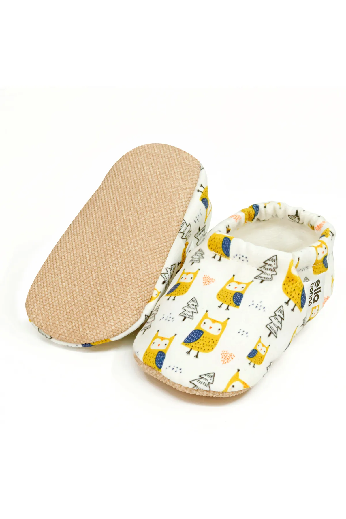 Ella Bonna  Anti-Rutsch-Sohle, Vogelmuster, Babyschuhe, Heimstiefel, Hausschuhe, Kinderzimmerschuhe, Hausschuhe