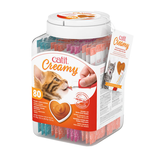 Geschenkdose Katzensnack Creamy, 80 x 10 g