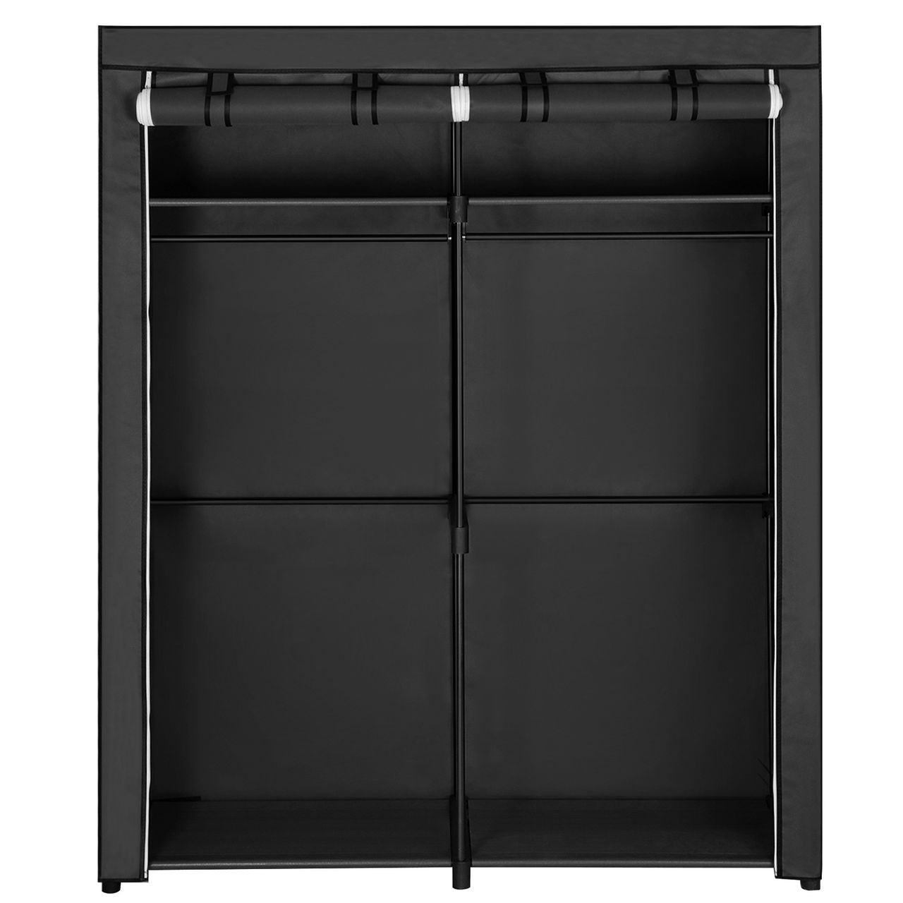 Songmics Garderobe mit 2 Kleiderstangen, 140 x 43 x 174 cm