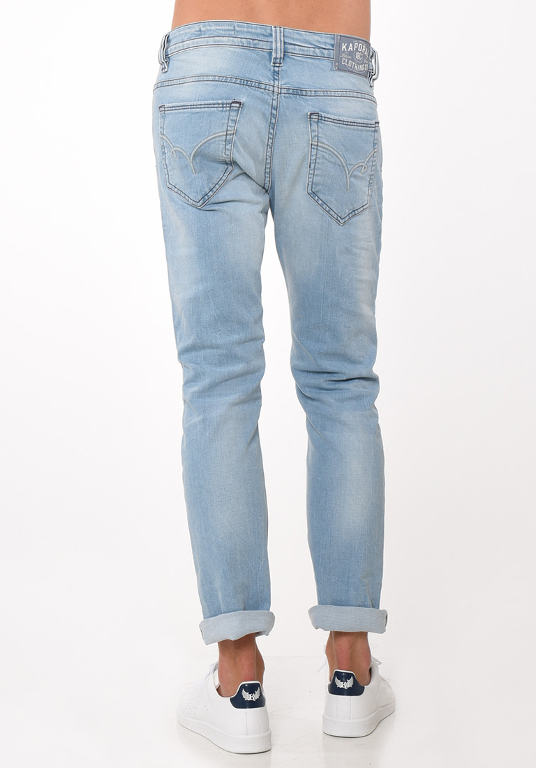 BROZZ  Jeans denim clair délavé