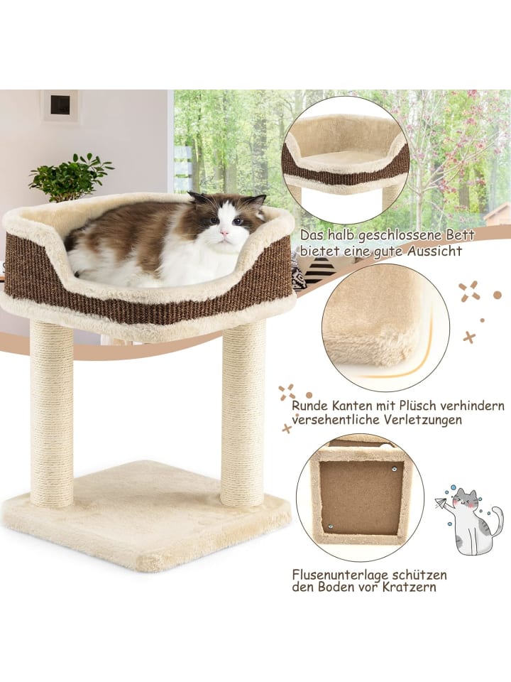 COSTWAY Katzenbaum 50cm in Beige günstig kaufen 50 cm