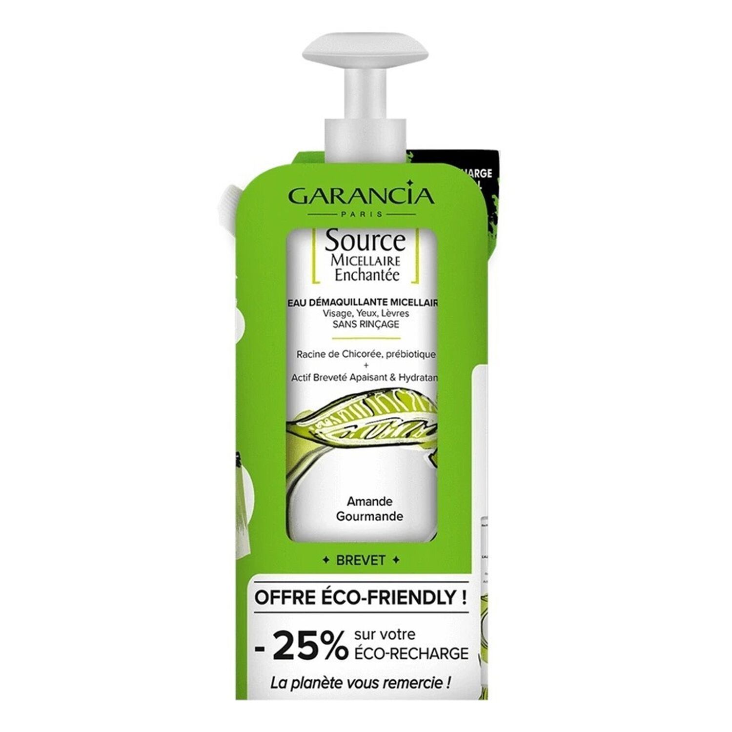 Garancia Source Micellaire Enchantée Eau Micellaire 4 en 1 - Flacon + Recharge Amande 400 ml