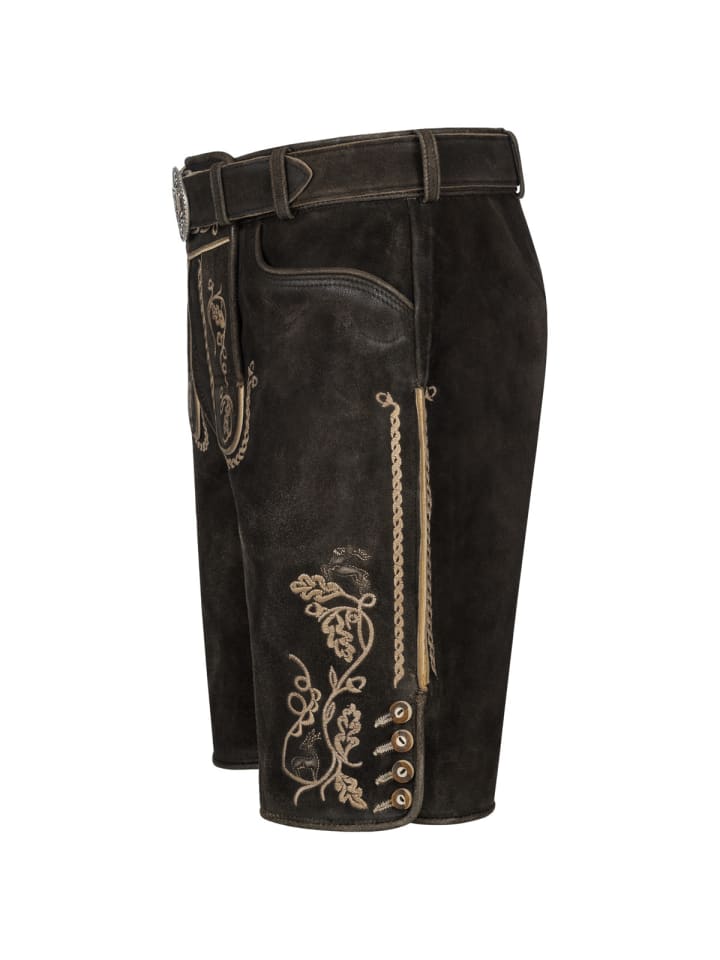 KRÜGER Lederhose Orlando in braun günstig kaufen