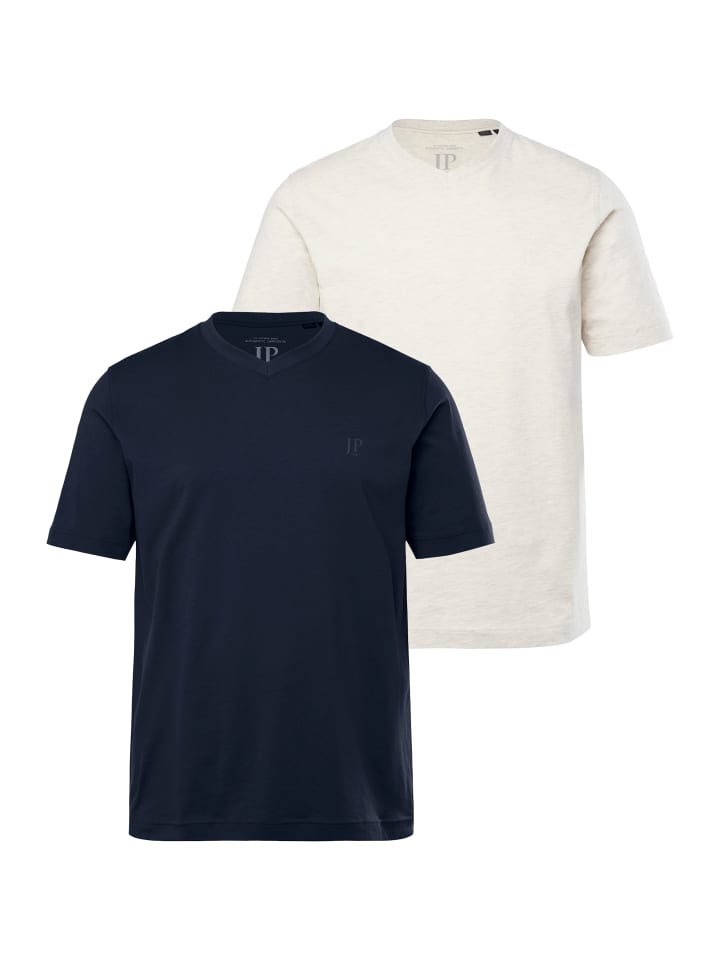 JP1880 Kurzarm T-Shirt in natur melange günstig kaufen