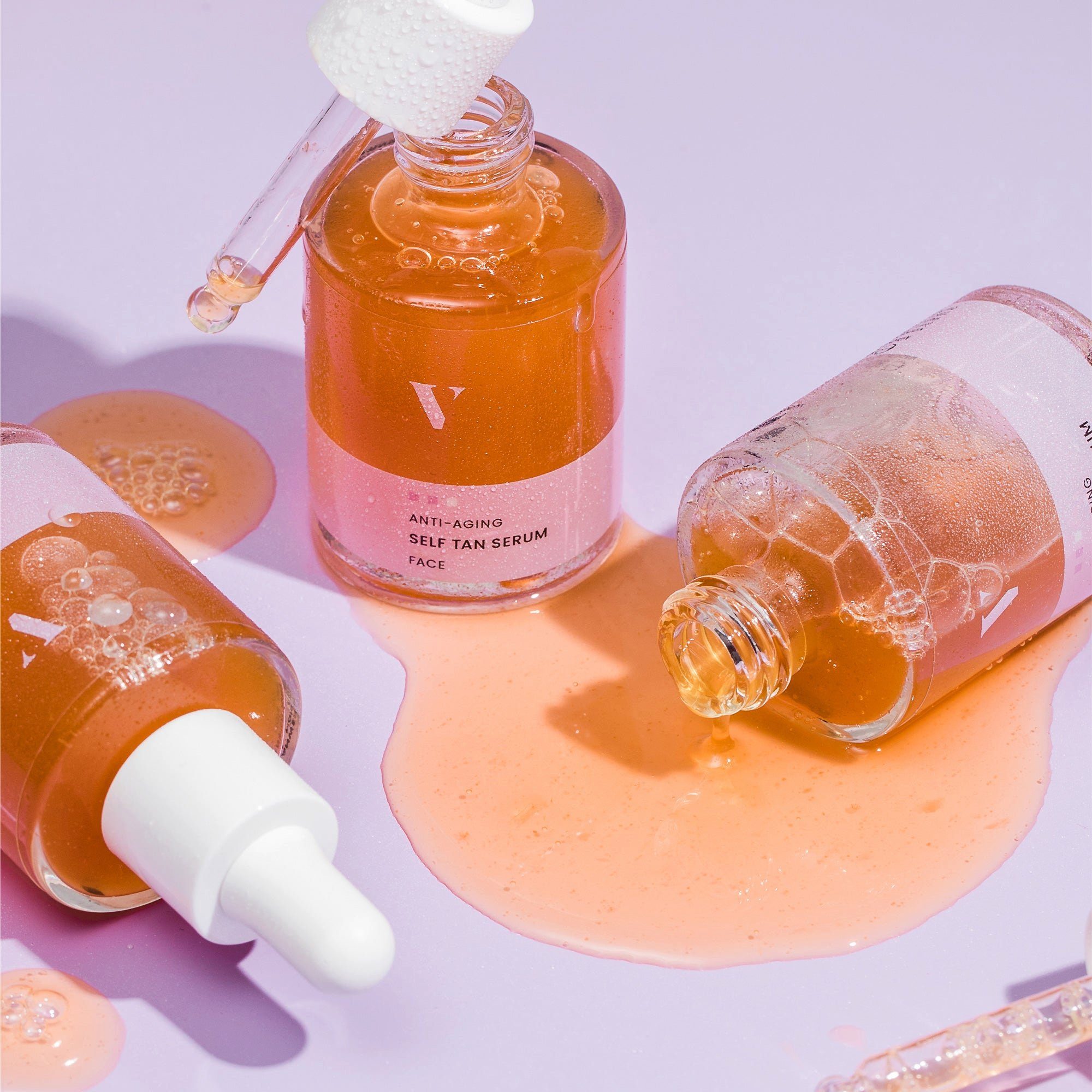 VENICEBODY Selbstbräunungsserum Anti Aging Self Tan Serum - Face, Selbstbräuner fürs Gesicht
