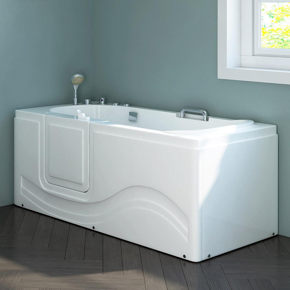 Home Deluxe Seniorenbadewanne VITAL M (liegend) mit Linkseinstieg