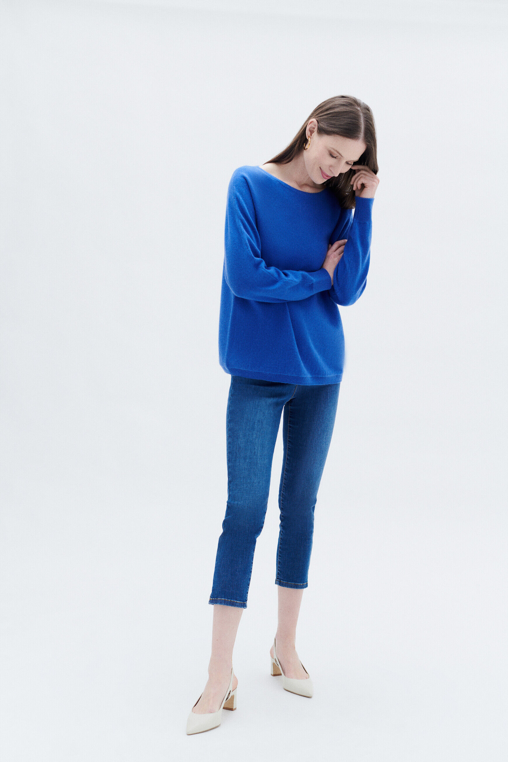 Pull mamelie bleu electrique femme