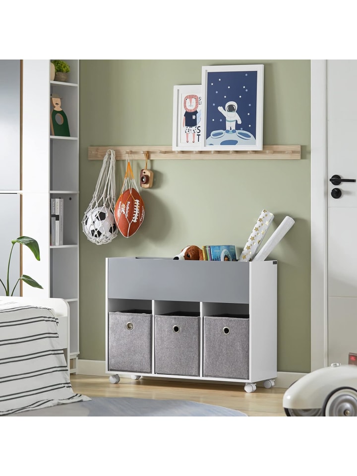 SoBuy Kinderregal in Hellgrau - (B)80 x (H)63 x (T)30cm günstig kaufen onesize