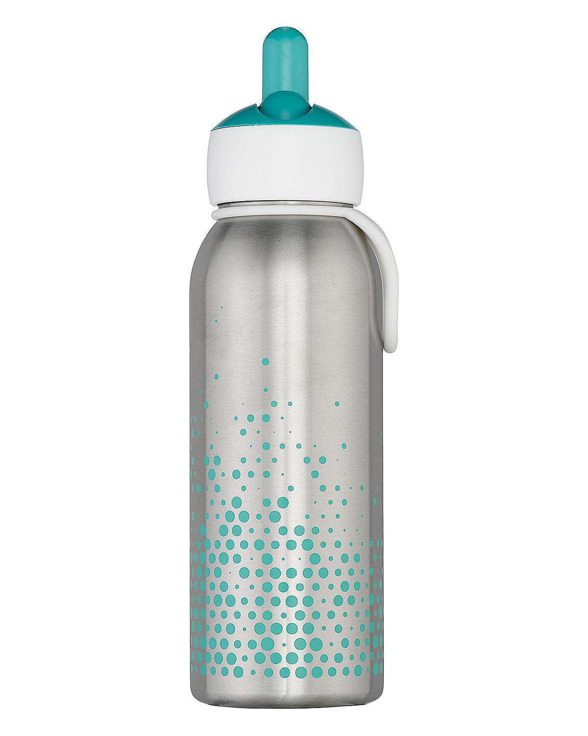 Edelstahl-Wasserflasche Pop-up Campus türkis, 350 ml