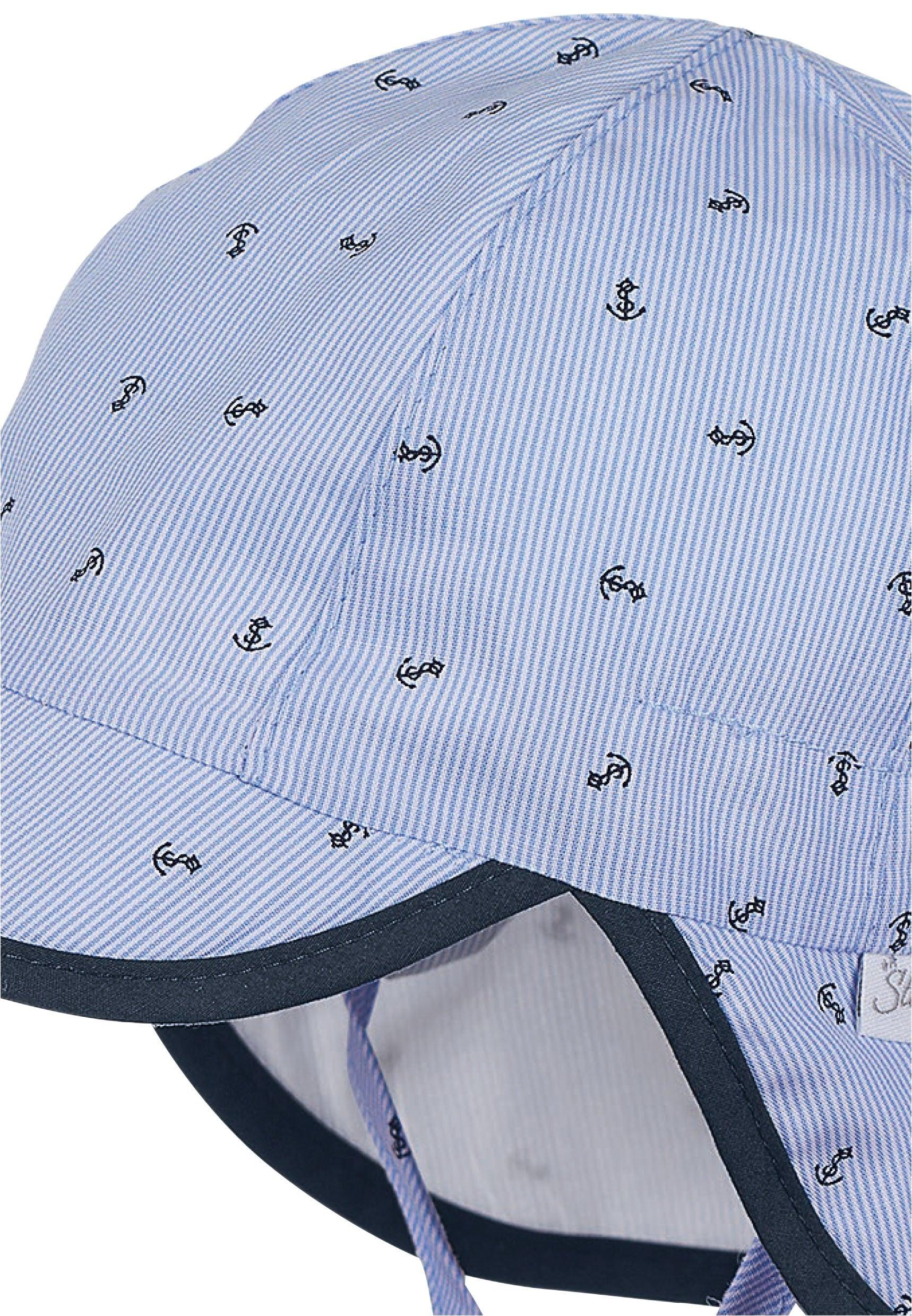 Schirmmütze mit Nackenschutz in Himmelblau, UV 30