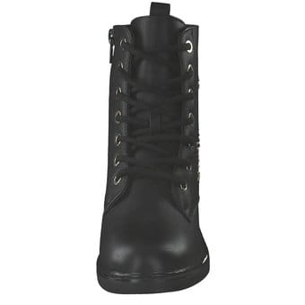 Claudia Ghizzani Schnür Boots in schwarz