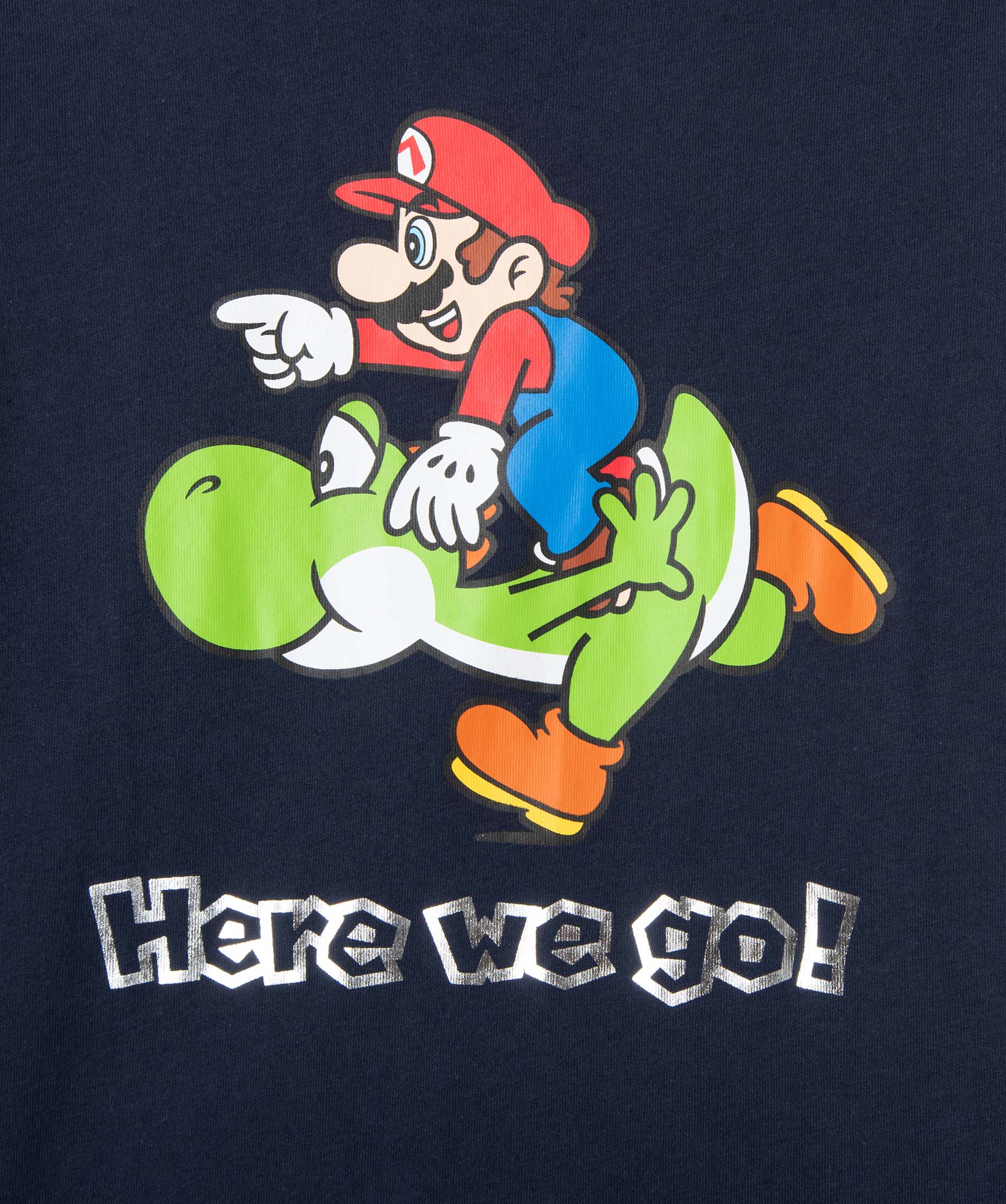 Tee-shirt Garçon à manches longues imprimé - Super Mario marine | GEMO