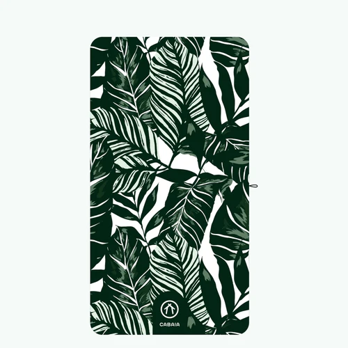 Panama - Green rectangular microfiber towel