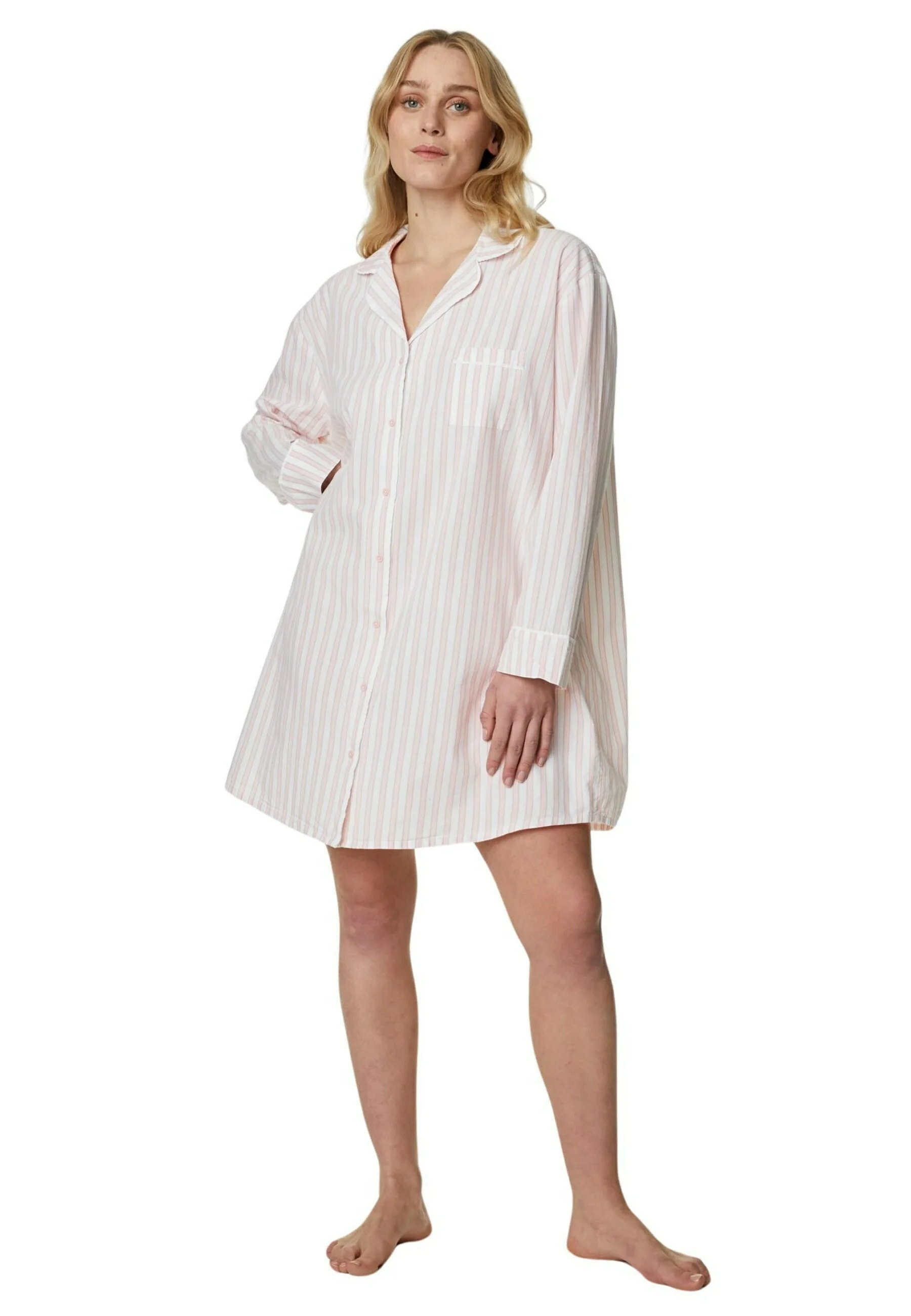 Camisón de rayas de algodón puro de Marks & Spencer