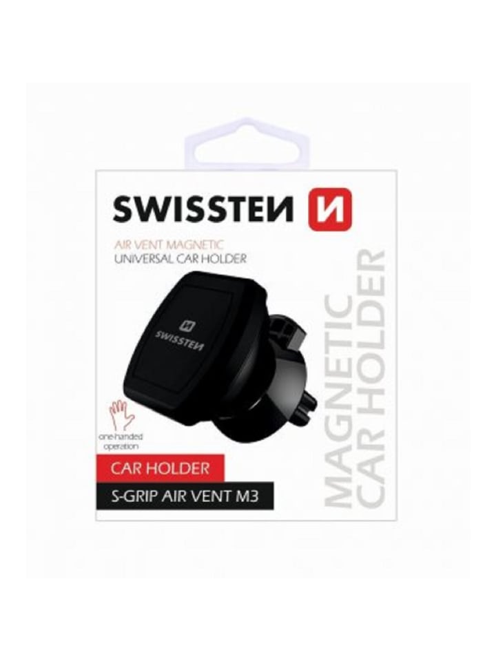 Swissten Universal Auto-Lüftungshalter mit Magnet Flexibel für Ihre Geräte in schwarz günstig kaufen 20 cm