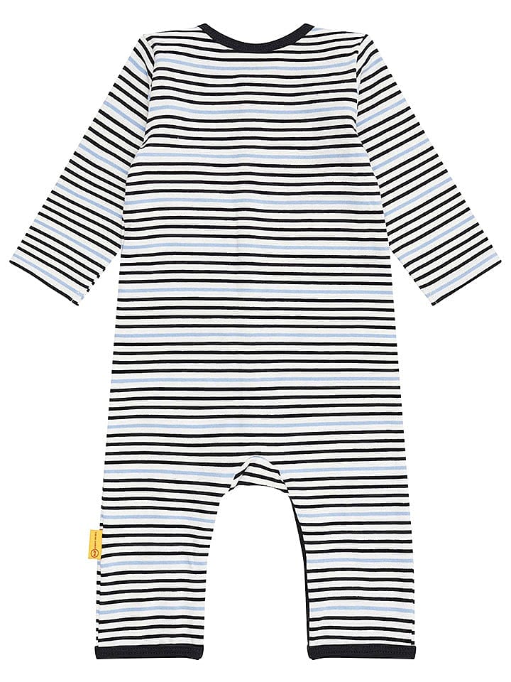 Steiff Overall in Schwarz/ Weiß/ Hellblau günstig kaufen 62