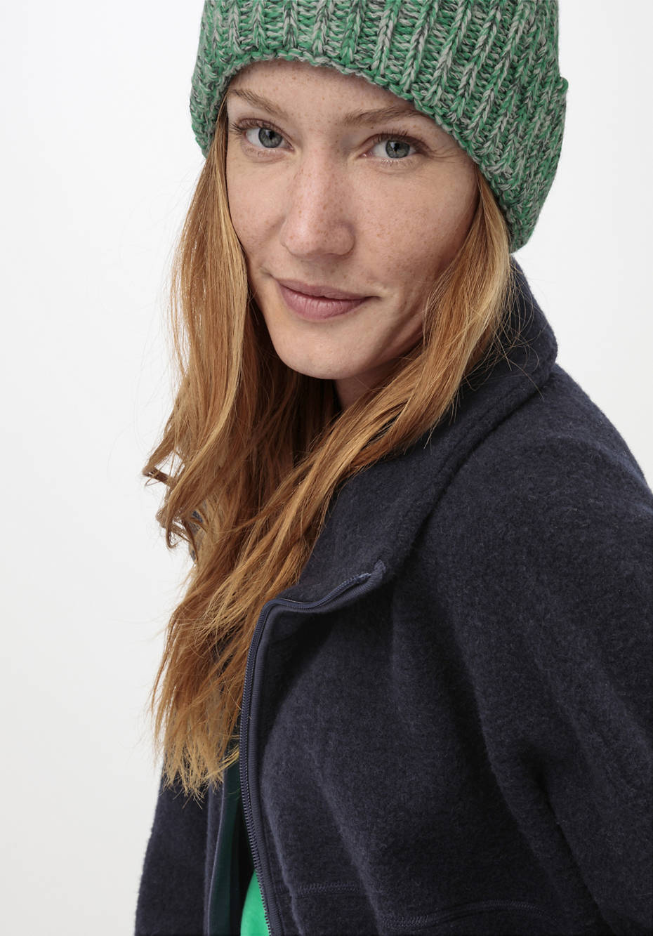 Wollfleece Jacke aus reiner Bio-Merinowolle