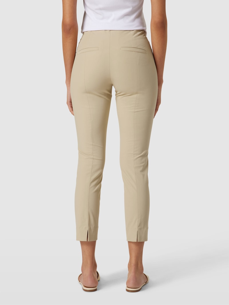 Stoffhose in verkürzter Passform Modell 'Summer' in sand