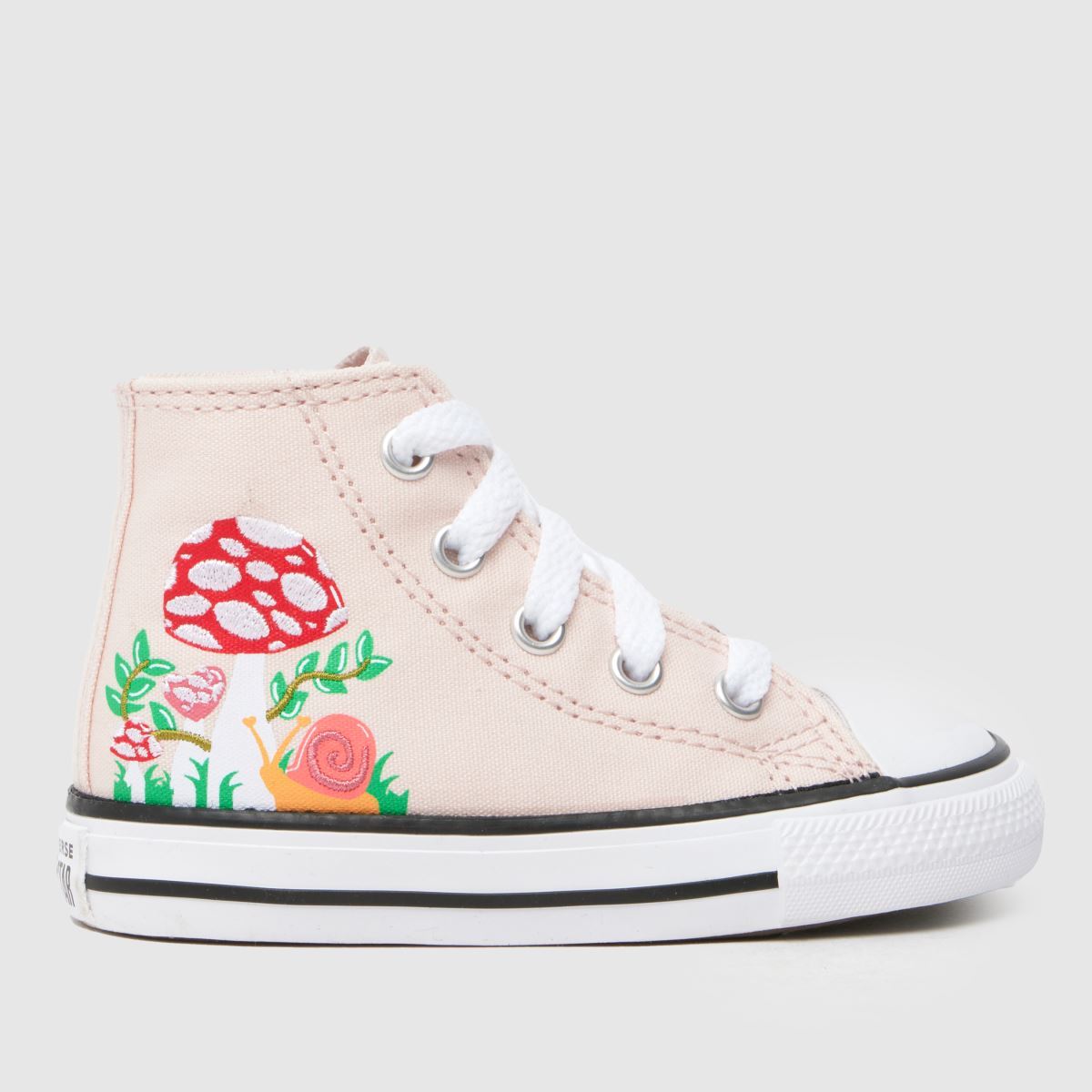 Converse rosa multifärgade all star hi-skor för flickor