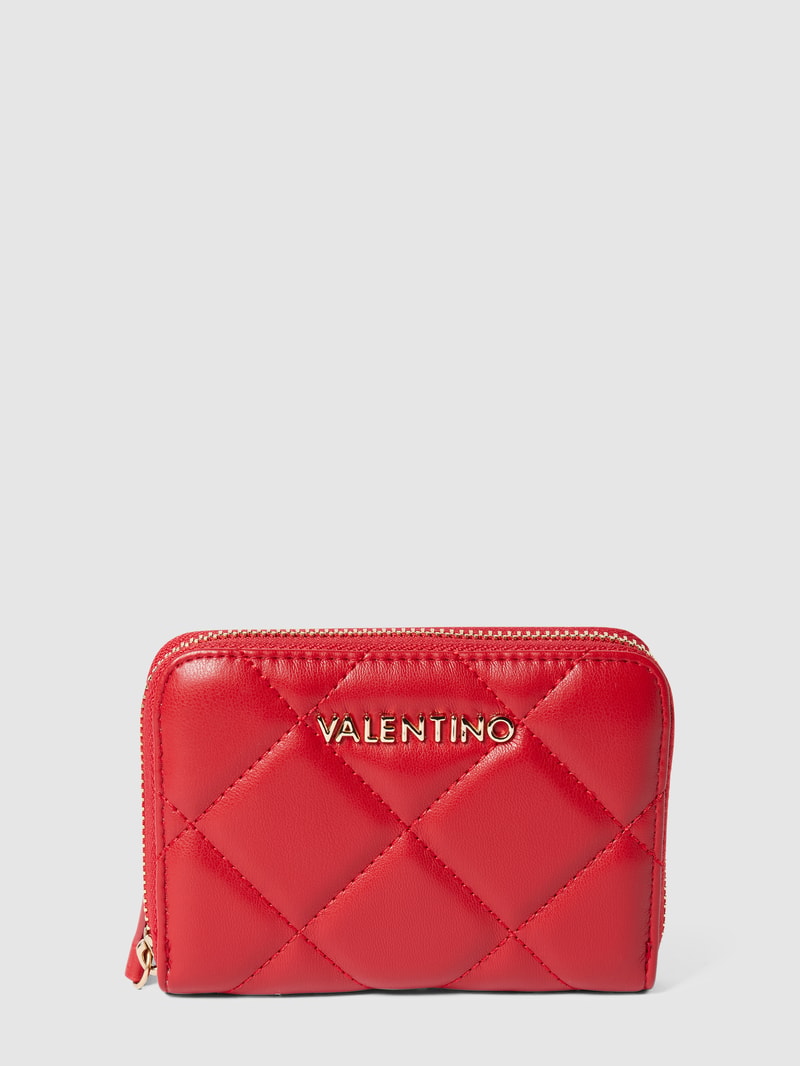 Portemonnaie mit Label-Detail Modell 'OCARINA' in rot