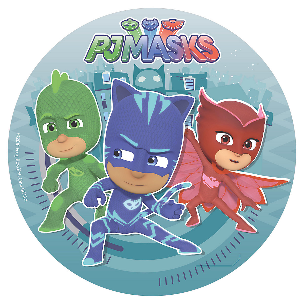 Essbarer Tortenaufleger PJ Masks 20cm