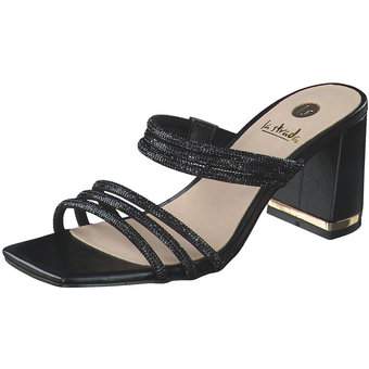 La Strada Pantolette in schwarz