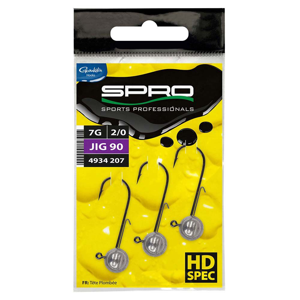 Têtes Plombées Spro Round Jighead HD 90 H4/0 (x3)