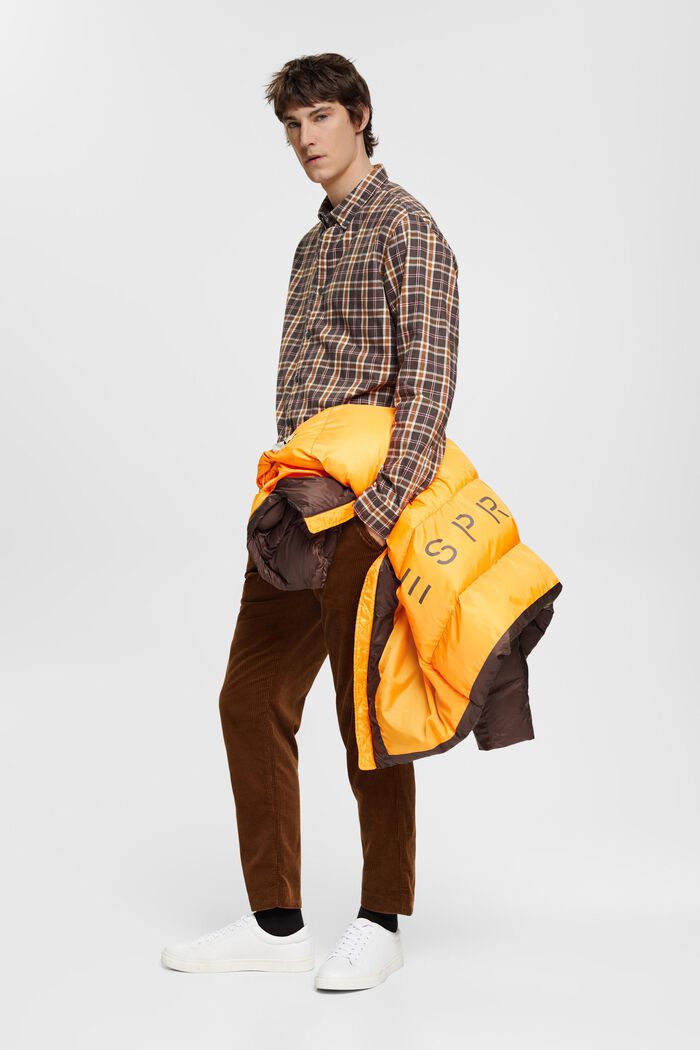 Button-Down-Hemd mit Karos