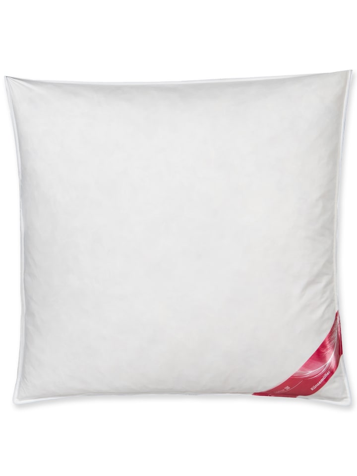 Künsemüller 100% Feder Kopfkissen in weiß günstig kaufen 80x80 cm