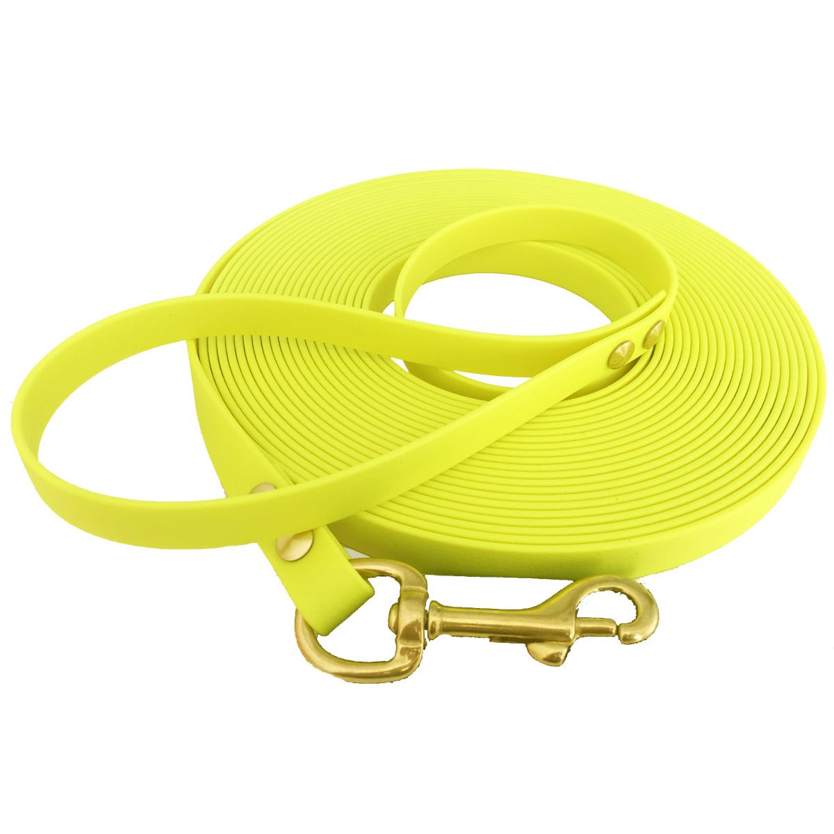 bio-leine Hundeleinen bio-leine 25-35 kg Schleppleine Biothane neon gelb 7,5 m