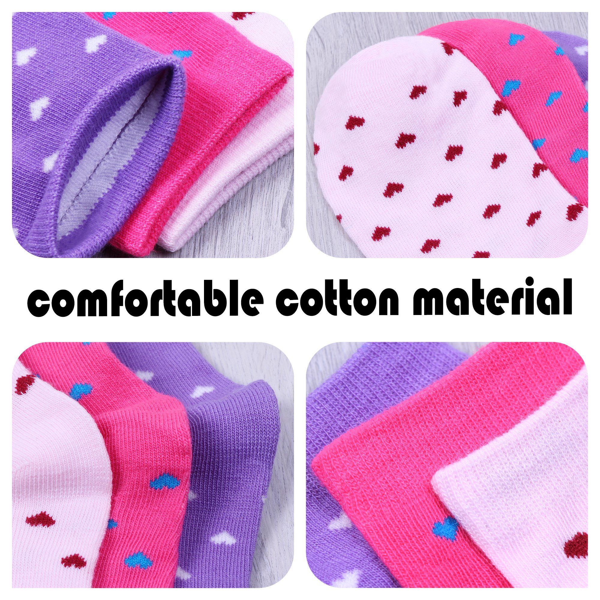 L&K-II Langsocken 2803-2809 (Beutel, 10/12 Paar) Mädchen Socken aus Baumwolle