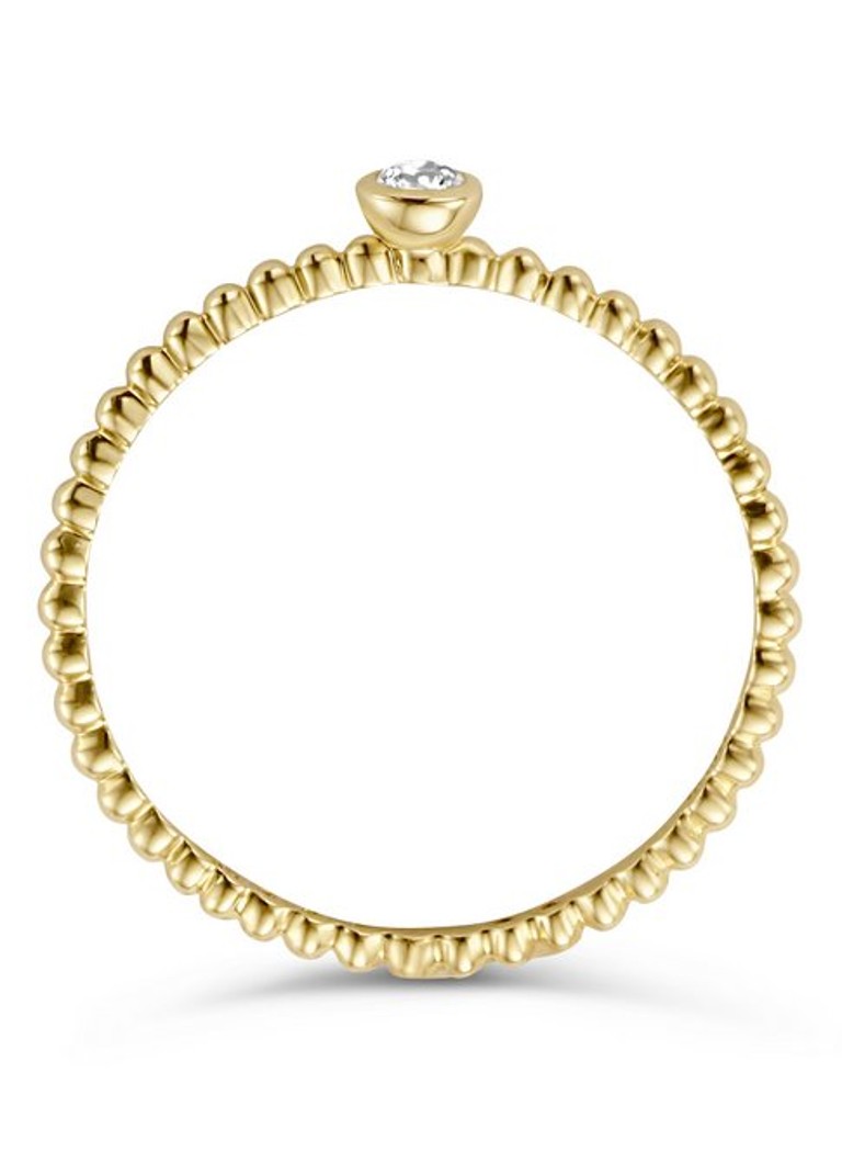Blush Ring of 14 carat yellow gold 1216YZI